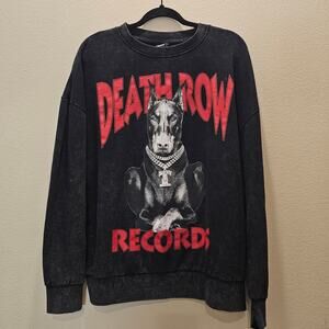 Death Row Records Black Sweatshirt Size Large